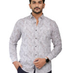 Printed cotton Linen Shirt