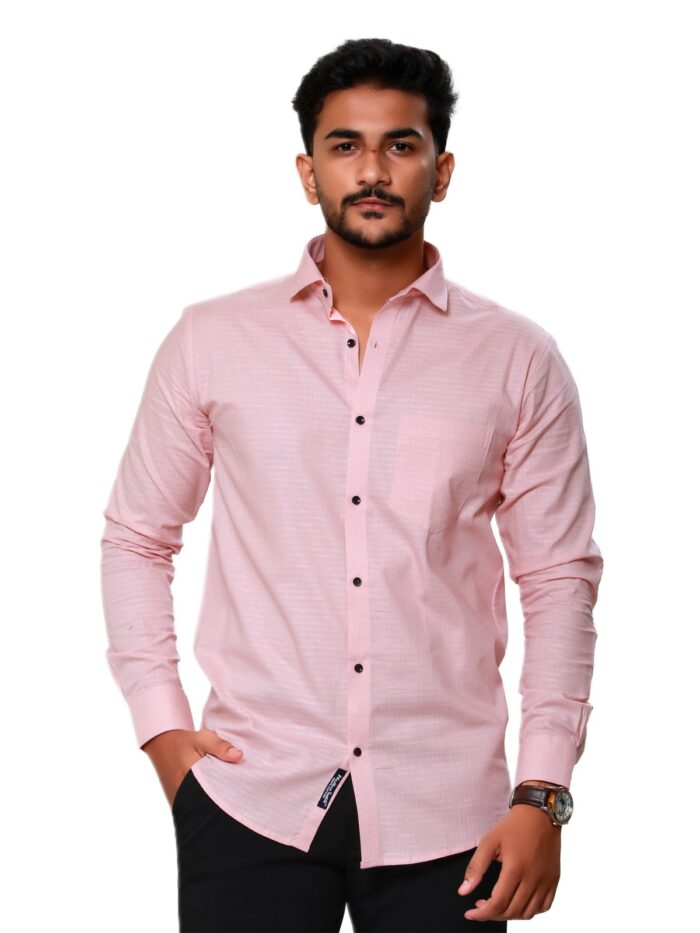 Pink Shirt Casual Wear