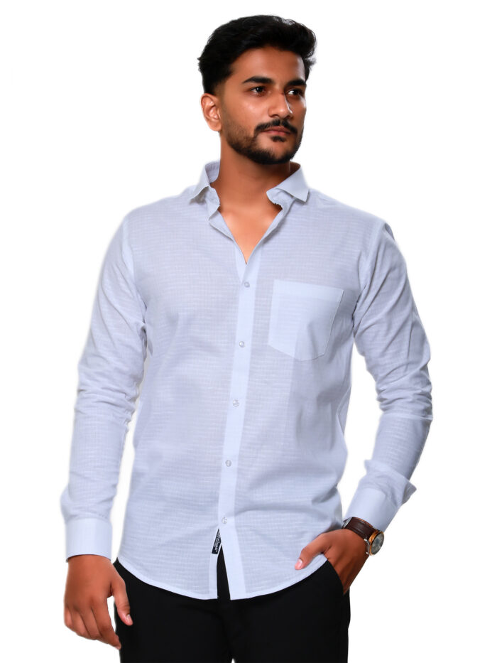 White Shirt Textured