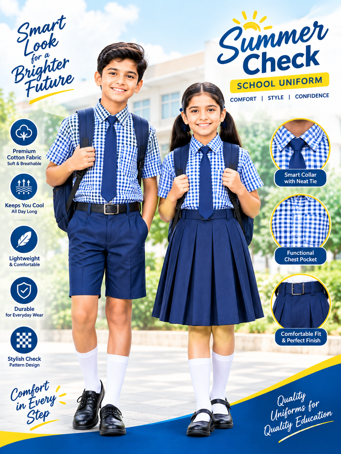 Summer Check Uniform Summer Check Uniform